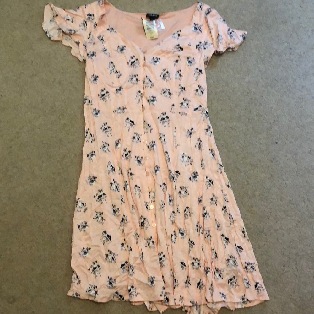 Retro pink bird dress!